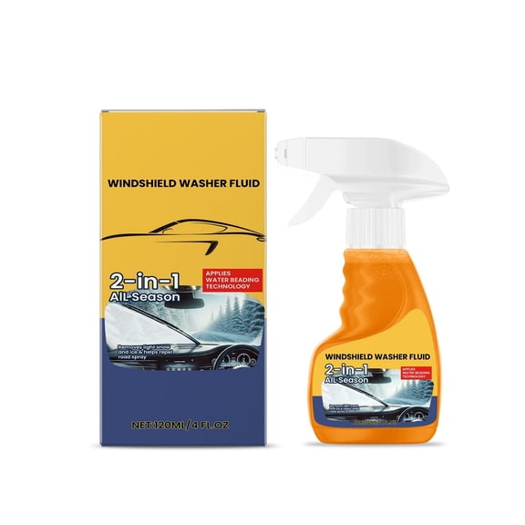 Wmkox8yii 4 FL OZ All-Season Windshield Washer Fluid,Water Beading Rain Repellent,Improves Visibility,Repellent,Anti-Glare,Windshield Cleaner for Cars