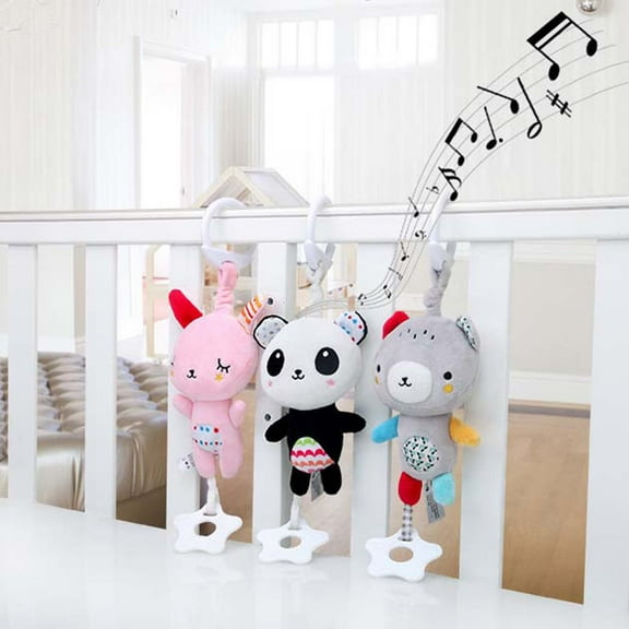 Wmkox8yii Baby Hanging Rattles Toys,Car Seat Toys for Babies 0–12 Months,Baby Soft Teether Toys,Early Cognitive Sensory Soft Hanging Toy for Crib Stroller Mobile Plush Toys