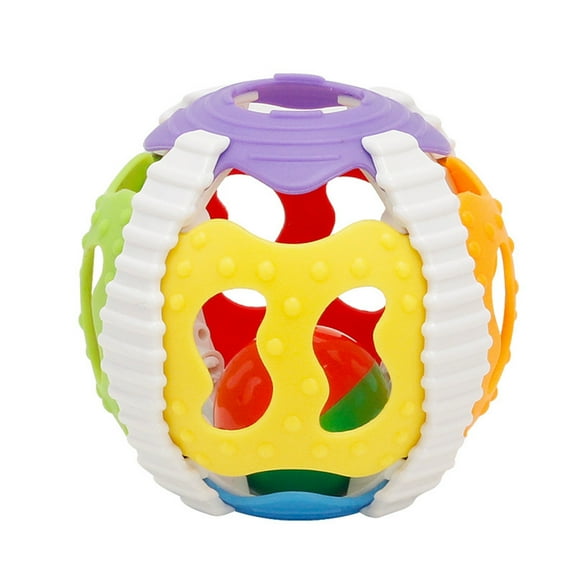 Wmkox8yii Baby Rattle Balls Easy Grip,Infant Sensory Toys for 3-12 Months,Practice Hand Grip Motor Skills,BPA-Free,for Pressing and Soothing Baby Infant Shaking Toys