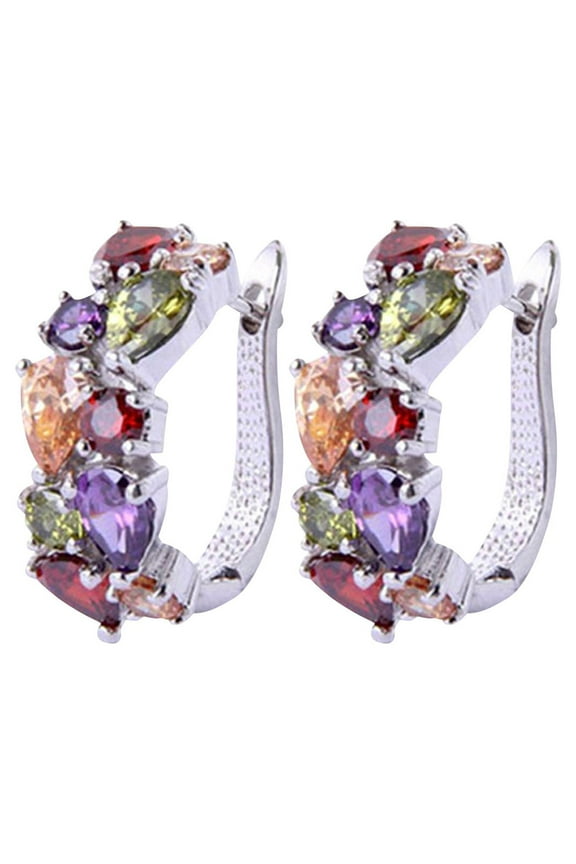 Diamond Earrings for Women,Colorful Diamond Earrings for Women Dangling,Diamond Earrings for Women Hoops,Diamond Earrings for Women Cheap,Valentine's Day Gifts for Her