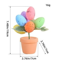 Wmkox8yii Easter Creative Spotted Eggs for Flower Pot,Easter Egg Plant for Easter Party Decorations Easter Potted Plant,Artificial Easter Eggs Plant Potted Flower Egg Spotted Eggs