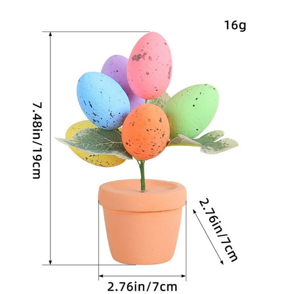 Wmkox8yii Easter Creative Spotted Eggs for Flower Pot,Easter Egg Plant for Easter Party Decorations Easter Potted Plant,Artificial Easter Eggs Plant Potted Flower Egg Spotted Eggs