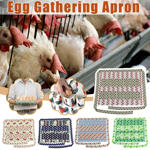 Wmkox8yii Egg Apron,12 Deep Pockets Egg Collecting Apron,Egg Apron for Fresh Eggs,Egg Apron for Collecting Eggs,Egg Gathering Apronfor Chicken Duck Goose Quail Eggs Gifts for Women Men