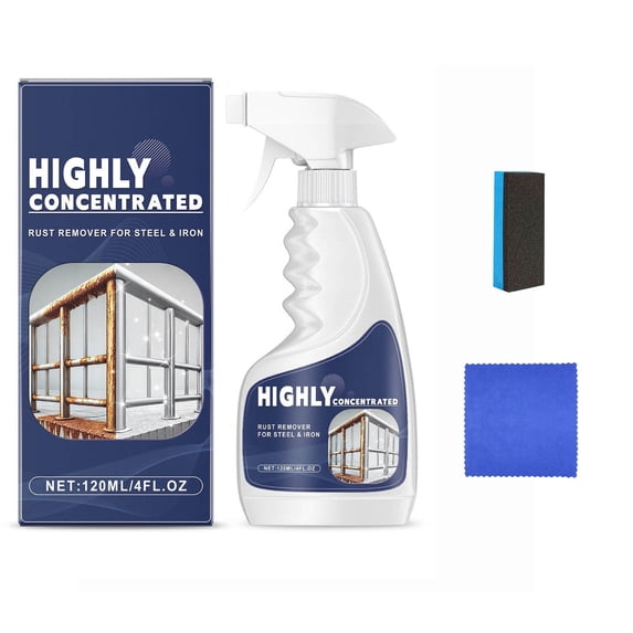 Wmkox8yii Heavy Duty Rust Removal for Metal,Multipurpose Rust Remover Spray,Stainless Steel Rust Remover Cleaner,Rust Converter for Various Metals Furniture
