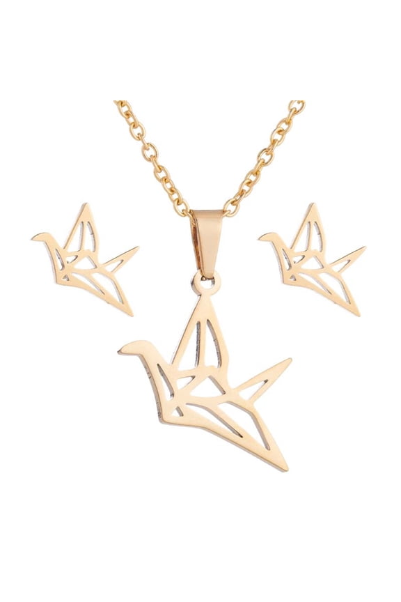 Necklaces For Women,Pendants For Necklaces,Women's Fashion Pendant Earring Set Color Clavicle Necklace Exquisite Earrings