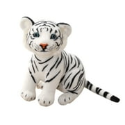 Chamoist Tigers Stuffed Animal Plush Toy,Cute Lifelike Tiger Stuffed Animals Dolls,Kids Toy Gift for Boy Baby Sitting Tiger,Lifelike Stuffed Plush Animal