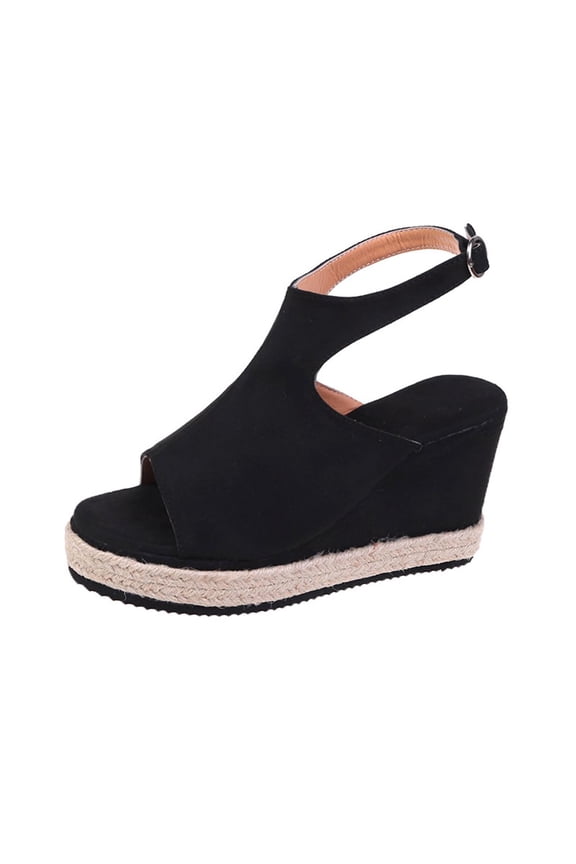 Summer Ladies Women Thick Soled Shoes Fish Mouth Casual Sandals