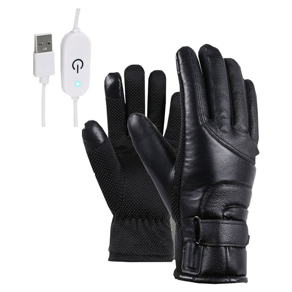 Wmkox8yii Usb Heated Gloves Rechargeable For Men And Women WinterWarmer Gloves Anti-Slip Waterproof Sports Glove For Cycling Driving Hiking Climbing Touch Screen Warm Gloves