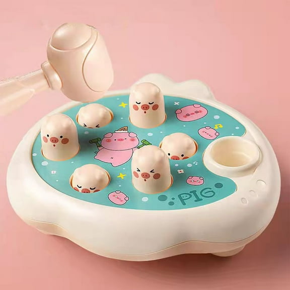 Wmkox8yii Whack A Mole Game Toys for Toddlers 1-3 Years,Cake Shape Whack Mole Hammering Pounding Toys,Baby Birthday Gifts,Boys Girls Kids Interactive Learning,Developmental Toys