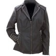 thumbnail image 1 of Wmns Faux Lthr Studded Jkt 2x - GFJPS2X, 1 of 2