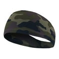 thumbnail image 1 of Wmool 1/6x Mens Sweat Sweatband Headband Stretch Sports Head Band Running Yoga Fast, 1 of 8