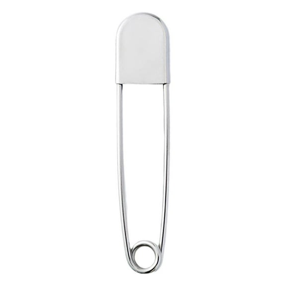 Wmool 1 Pcs Giant Safety Pins, Stainless Steel Large Safety Pin with Toe Cover, Laundry Room Large Buckle Pin, Tool Gadget Large Stainless Steel Safety Pins, for Upholstery Sewing Quilting Key Rings