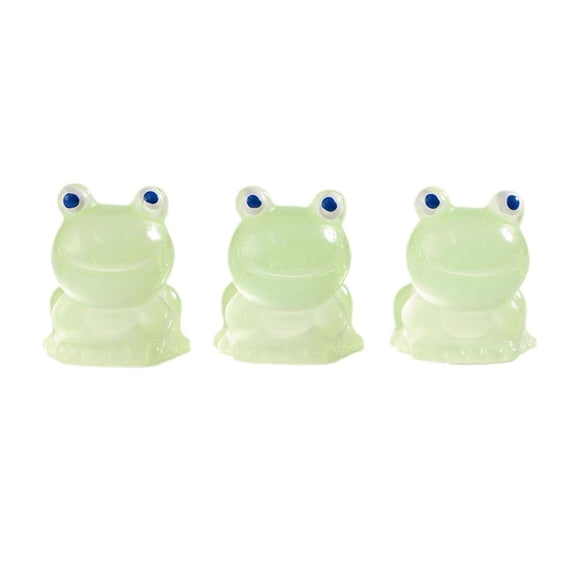 Wmool 100 Pcs Tiny Frogs Resin Mini Frogs Figurines, Green Frog Miniature Figurines, Micro Frogs Figurines, Tiny Cute Frog Figurines, Miniature Moss Landscape Frog Model for Garden Home Decor
