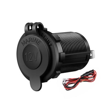 Wmool 12V Cigarette Lighter Socket Car Motorcycle ATV RV Lighter Power Outlet∽ A6