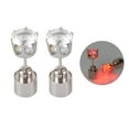 thumbnail image 1 of Wmool 1PAIR LED GLOW-IN-THE-DARK EARRINGS lighted round stud flash party holiday·, 1 of 8