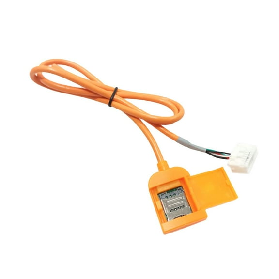 Wmool 20-Pin Car RCA AUX-IN/OUT Cable with SIM Slot For Android Stereo Head Unit
