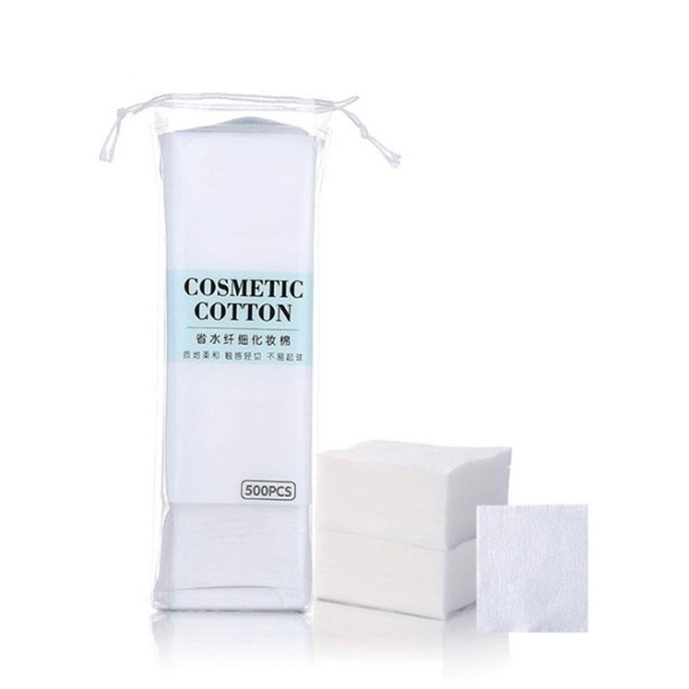 Wmool 500x Non-Woven Fabric Wet Apply Makeup Remover Cloth Square Skin Cotton