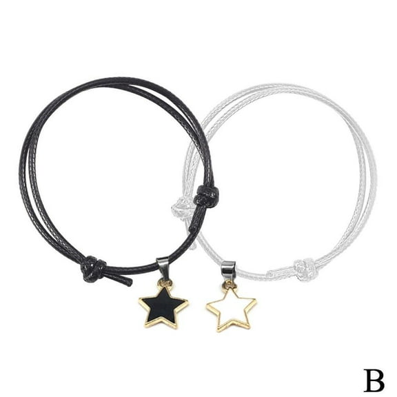 Wmool Fashion Couple Bracelets Set White Rope Stars Pendant Bracelet For L Gifts W1