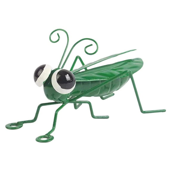 Wmool Home Decor Ornaments Outdoor Garden Decor Handmade Grasshopper Statue Metal.