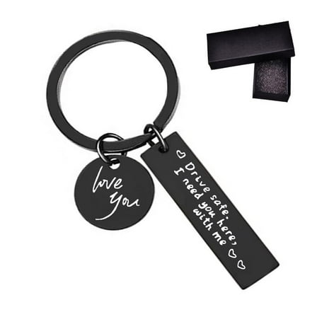 Wmool I Need You Here With Me Drive Safe Keychain Car Key I Love You Keyring Hot
