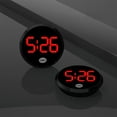 thumbnail image 1 of Wmool LIUZHIPENG 1 Pcs Automotive Stick Clock, Small Digital Clock for Dashboard, Touch Control Car Mounted Screen Digital Clock, Mini Luminous Car Dashboard Round #air# Vent Stick-On Clocks Watch, 1 of 8