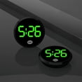 thumbnail image 1 of Wmool LIUZHIPENG 1 Pcs Automotive Stick Clock, Small Digital Clock for Dashboard, Touch Control Car Mounted Screen Digital Clock, Mini Luminous Car Dashboard Round #air# Vent Stick-On Clocks Watch, 1 of 8