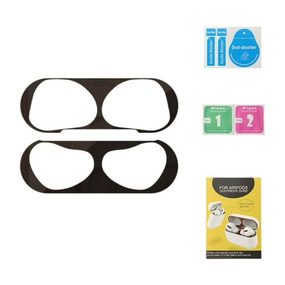 Wmool Metal Dust Guard Stier Decal Skin Protector For Apple AirPods L4J2 4