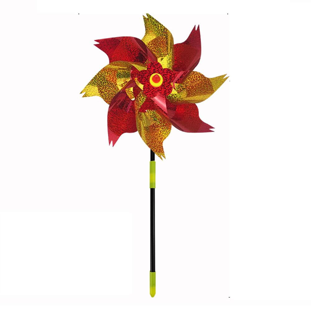 Wmool Reflective Bird Repellent Windmill Wind Spinners, Colorful Bird ...