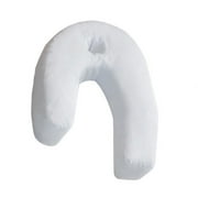 Wmool Side Sleeper Pillow for Neck and Shoulder Pain, J Pillows for Side Sleeping, Sleep Buddy Side Sleeper Contour Pillow,Side Sleeper Pillow with Ear Hole N6Q7