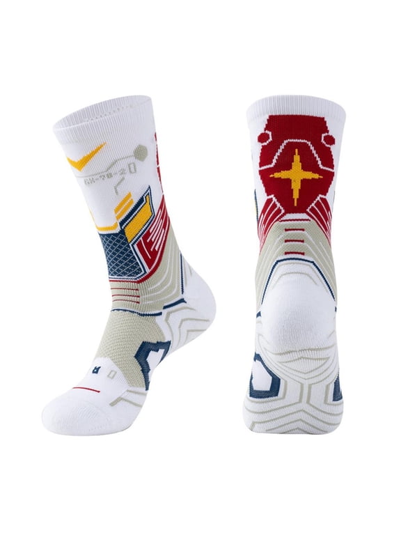 Sports Socks Towel Bottom Basketball Socks Transformers Style Elite Socks Lot F4