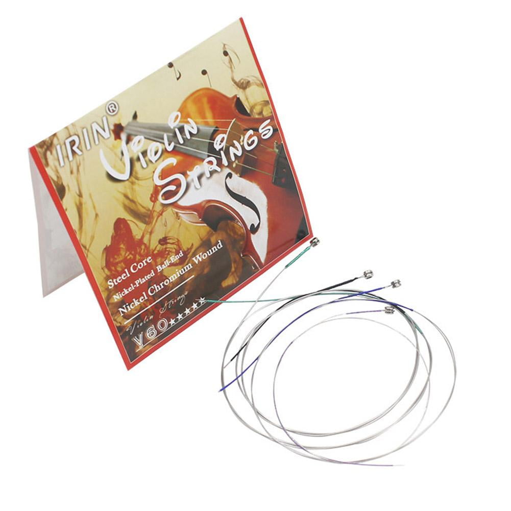 Wmool Violin Strings, Rhythm Violin Strings Handmade Replacement Set, Musical Instrument Accessories Violin Strings, Easy to Play, Synthetic Core, Violin Strings Set