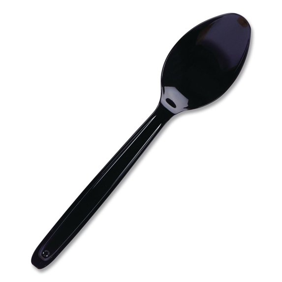 6 in. Spoon Cutlery for Cutlerease Dispensing System - Black (960/Box)