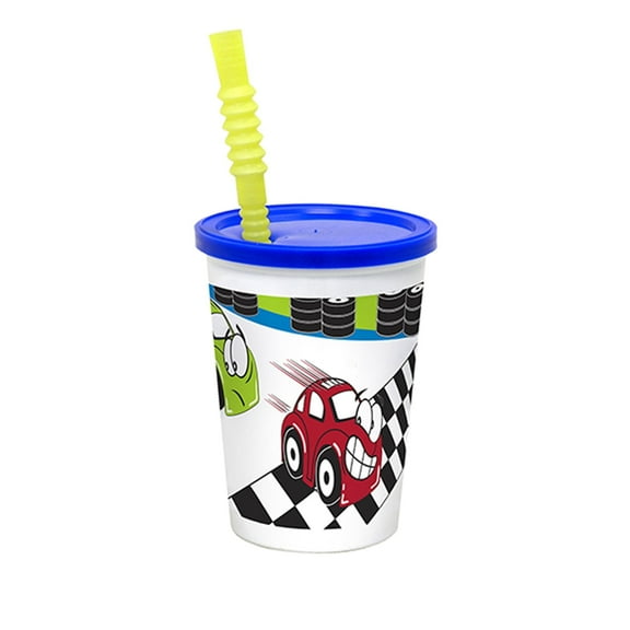 Wna Plastic Kids' Cups With Lids And Straws 20 cups