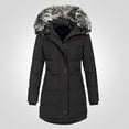 thumbnail image 1 of Wnegstg Women Winter Coat Fashion Hooded Faux-Fur Winter Warm Puffer Long Jacket, 1 of 7