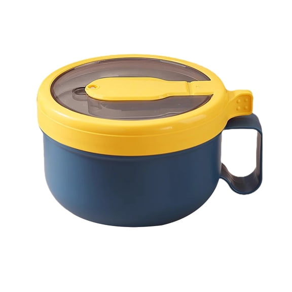 Wnenmie Large Capacity Instant Cup With Compartment Stainless Steel For Student Dorm Office Use 5.7X5.7X3.5In