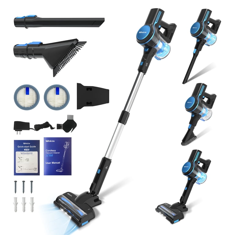 Wnkim Cordless Vacuum Cleaner, 6-in-1 Rechargeable Stick Vacuum up 