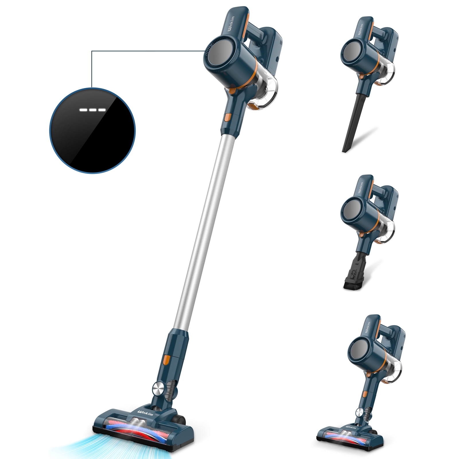 Wnkim M5 6-in-1 Cordless Vacuum, 2200mAh, 35 Mins Runtime