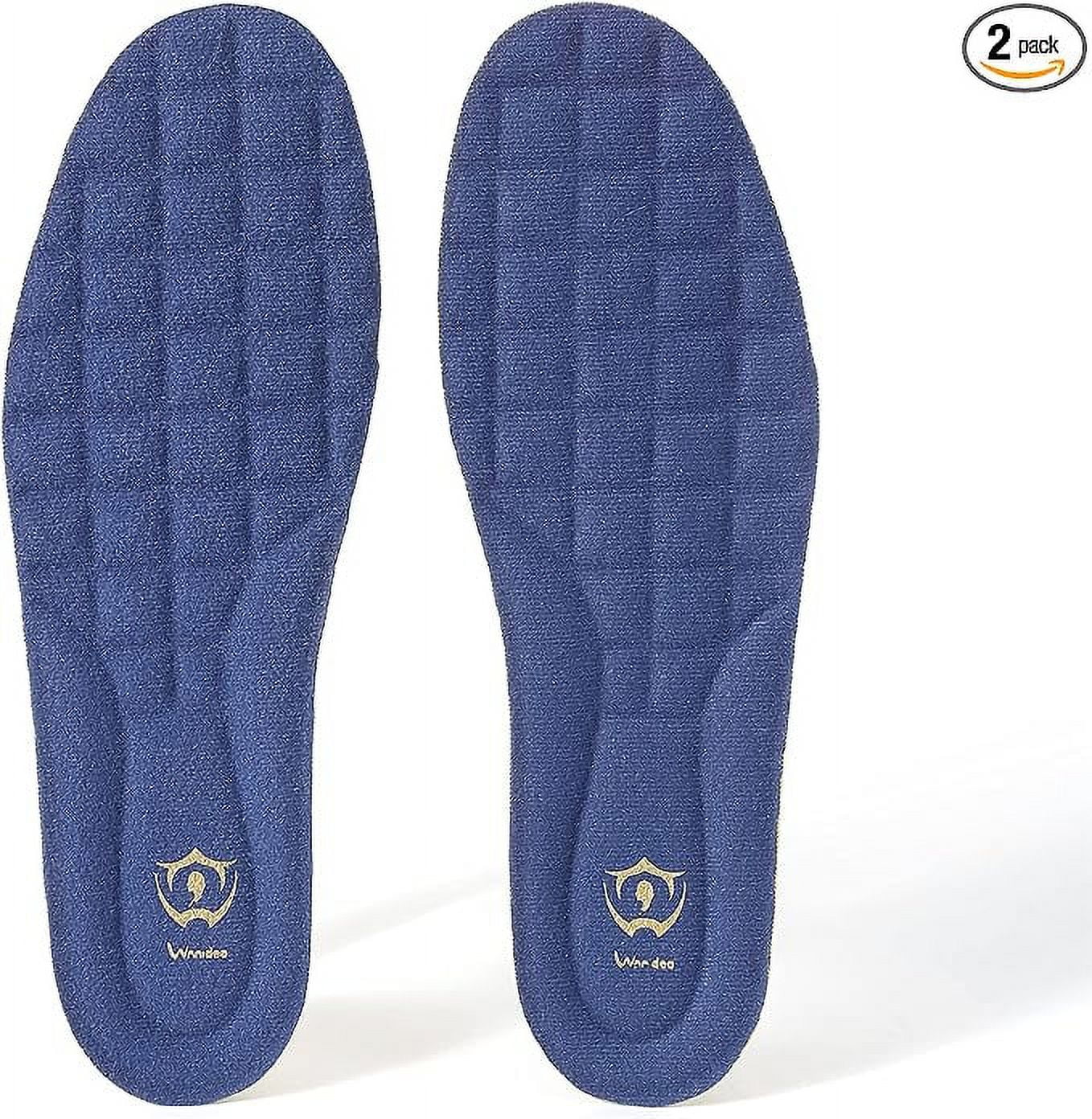 Wnnideo Full Length Thick Memory Foam Shoes Insert with Arch Support