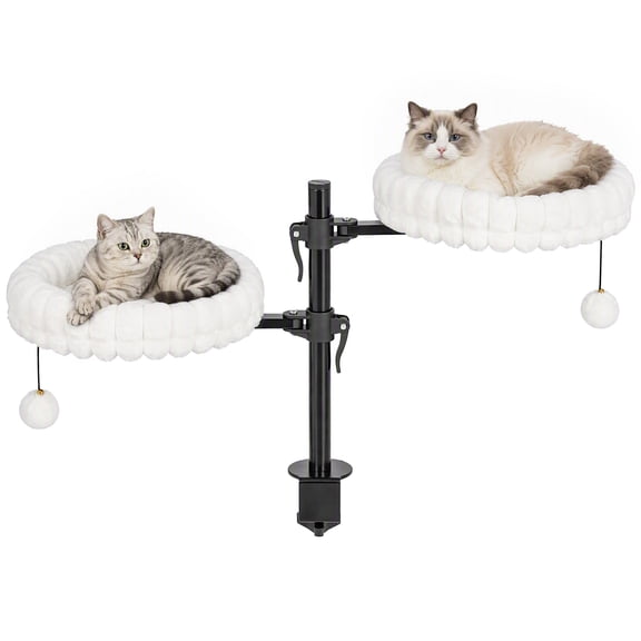Wnsytes Adjustable Cat Desk Bed & Window Perch, 35x19 in