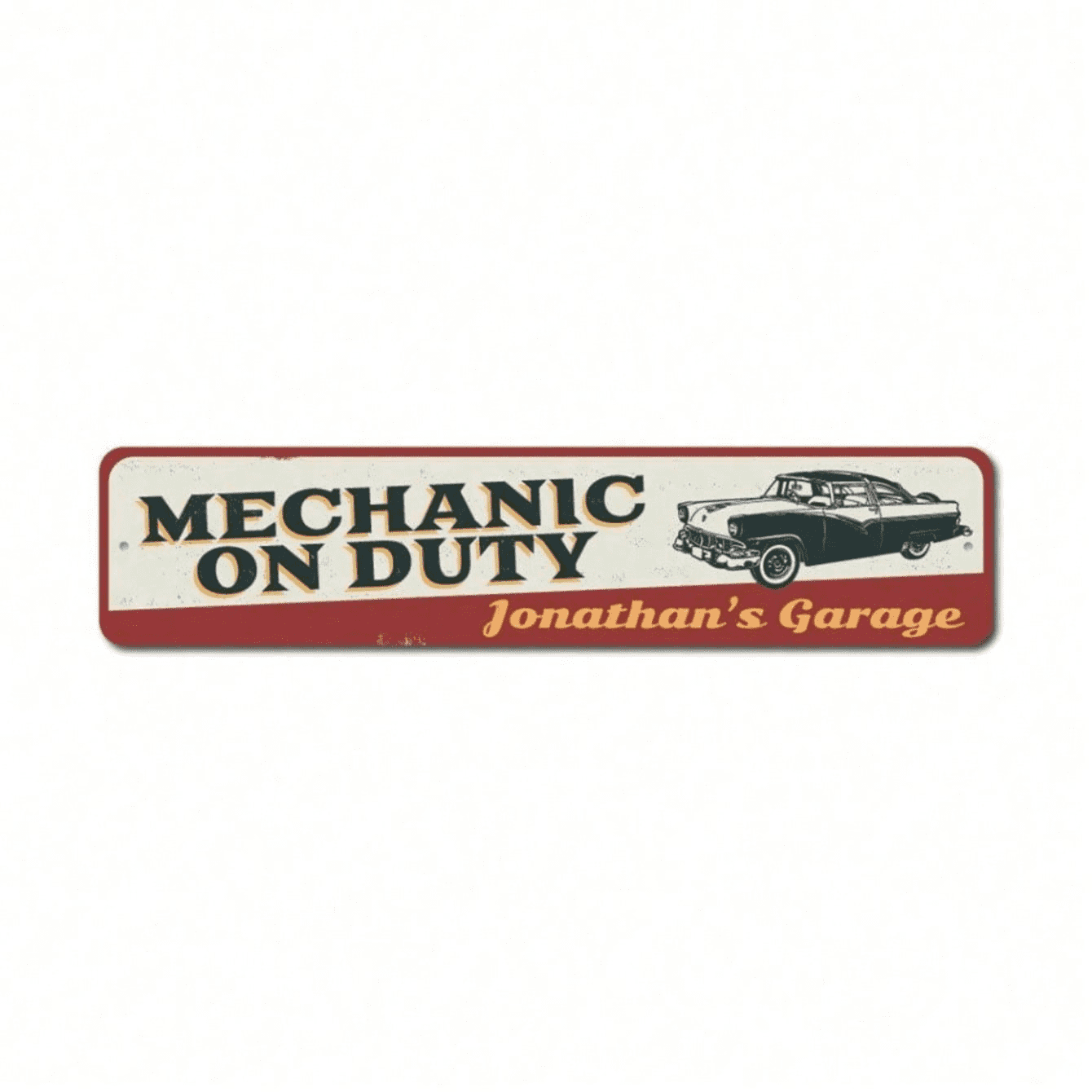 Service Garage Names Wnsytes Personalized Mechanic Metal Sign 15.7x4 in Garage Name Plate ...