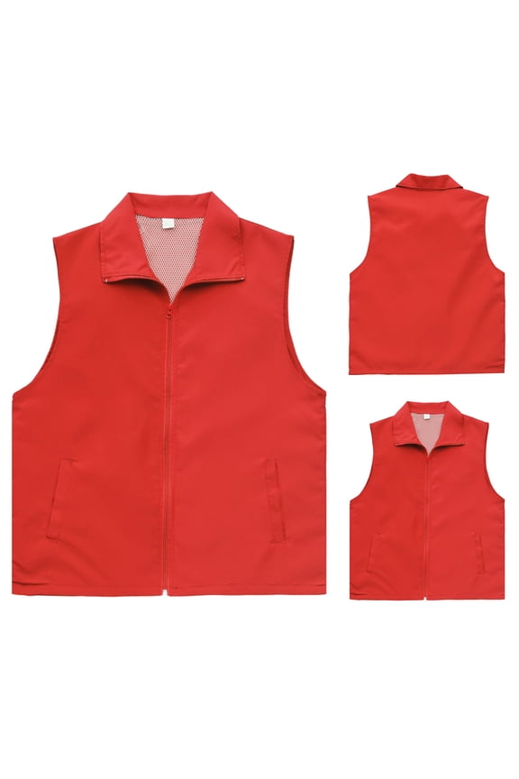 Men's Lightweight Outdoor Vest, Sleeveless Jacket with Zipper Pockets and Stand Collar for Sports, Hiking, and Casual Wear