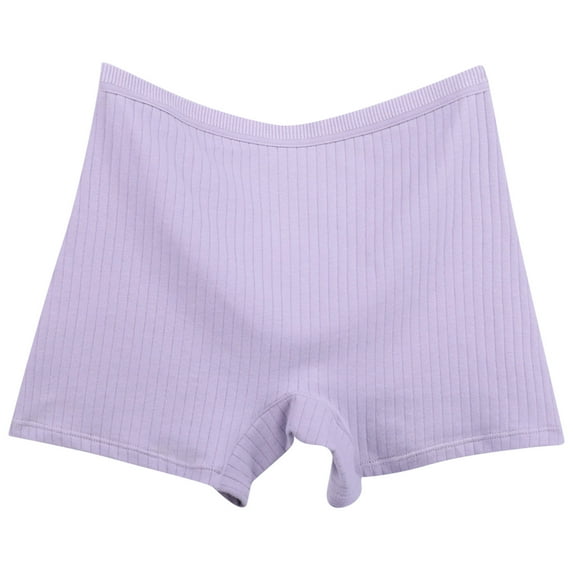Wo-Fusoul Plus Size Clothes for Women Women's Solid Color Plus Size Briefs, XL-6XL High-Waist Casual Cotton Anti-Leak Ice-Silk Stretchy Breathable Short Boxer Briefs Cotton Underwear for Women