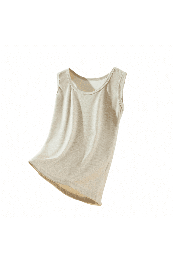 Women'S Shirts Summer Women'S Thermal Tank Top, Fleece Lined Sleeveless Shirt for Winter, Soft Base Layer with Round Neck for Warmth, Stretchy And Comfortable Innerwear for Cold We