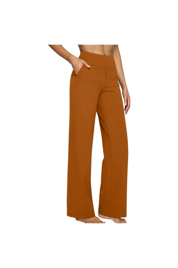 Women's Yoga Pants, High Waist Wide Leg Lounge Trousers with Pockets, Comfortable Athletic and Casual Wear for Sports Fitness and Daily Activities, Loose Fit Design Made from Soft Fabric