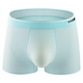 thumbnail image 1 of Wo-Fusoul YOUSHIDUN Men's Sexy Athletic Ice-Silk Seamless Mid-Rise Square-Cut Lingerie Underwear, 1 of 6