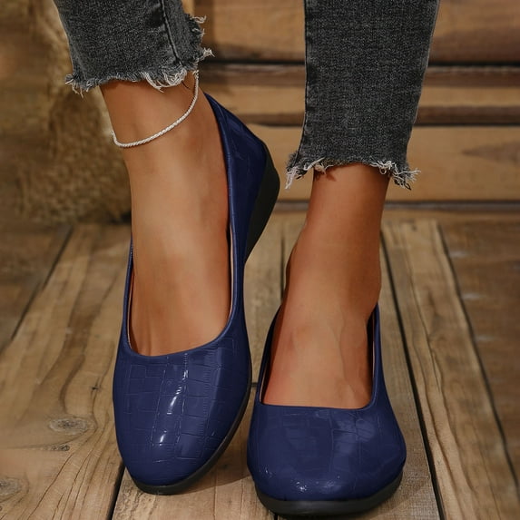 WoMen's Slipper with Memory Foam Fluffy Soft Warm Slip Fashion Casual Spring And Summer Style Solid Color Pointed Wedge Heel Toe Shoes