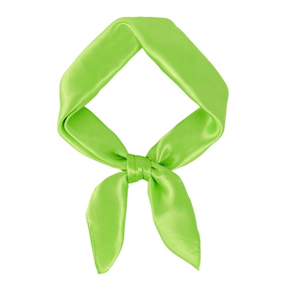 Neckerchief Square Scarf Solid Color Accessories for Spring Costume Silk Headband Retro Satin Ribbon Scarf Cosplay Accessory Retro Satin Ribbon Scarf for Women
