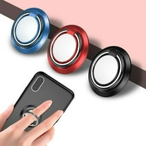 WoWstyle Phone Holder Finger Ring Magnetic Car Bracket Mobile Phone Holder Phone Ring Buckle 3PCS