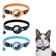 WoWstyle Reflective Waterproof Air Tag Pet Collars for Cats and Dogs 3 Pack
