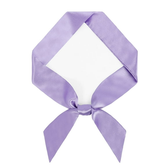 Wowstyle Women Long Neckerchief Purple Neck Scarf Skinny Scarf Necktie for 50's Costume Party Wedding Cosplay Accessory